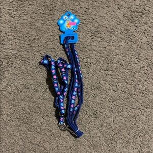 NWT Blue and Pink Heart Leash and Harness Set